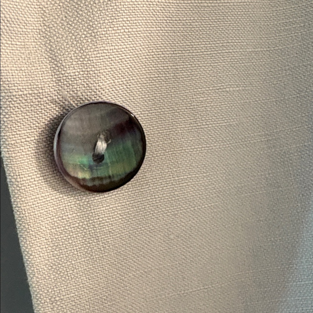 Sigrid Olsen Gray linen Long suit jacket - Picture 5 of 12